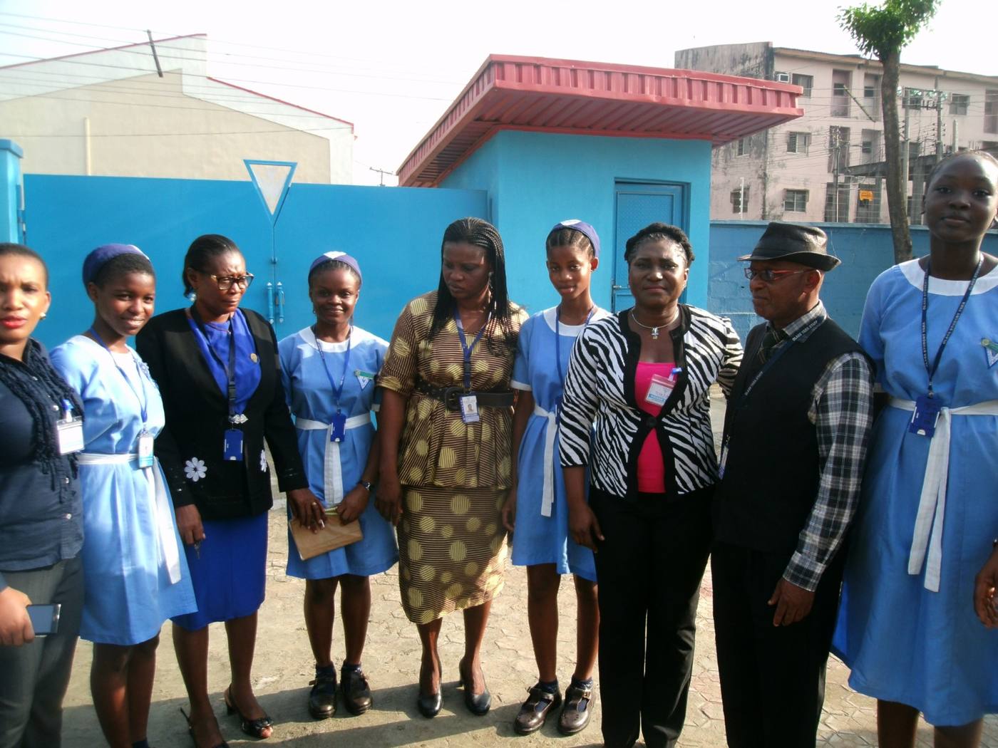 Students and staff at Our Lady of Apostles after the session