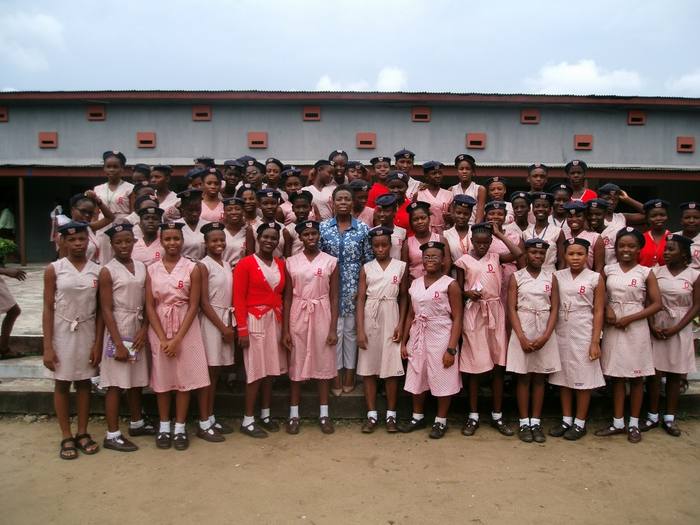 A second assembly in the school grounds before a session